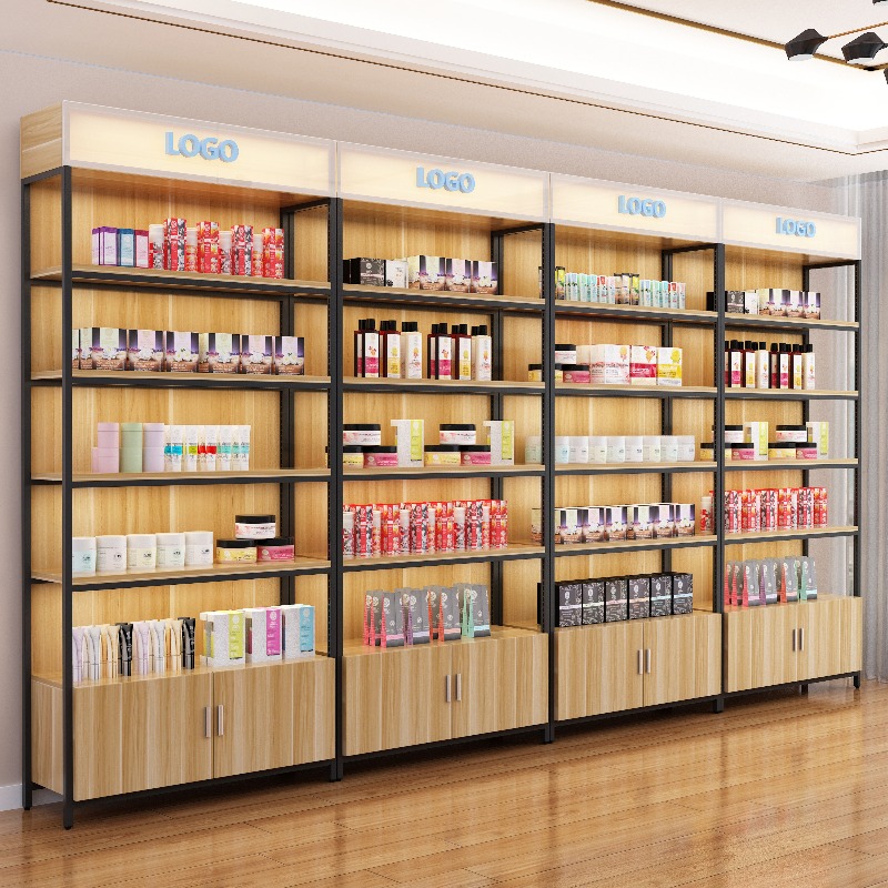 Phone Accessories Cabinet - Verstellbares Display-Regal für Kosmetik, Produktzubehör, Mutter-Kind-Geschäft,