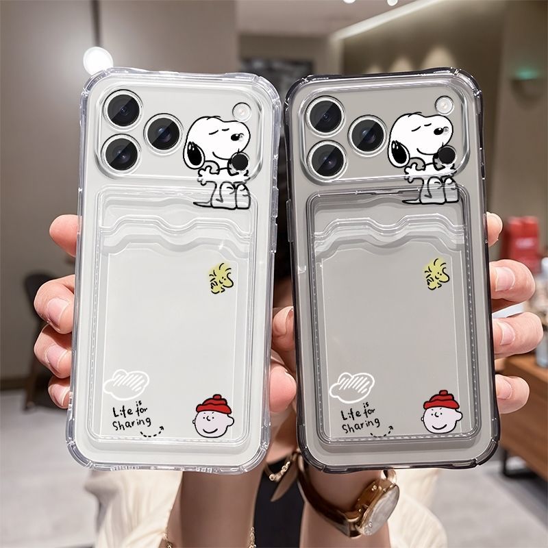 Phone Accessories Supplier - Anime Snoopy Weiche Kartenfach-Handyhülle Schutzhülle für