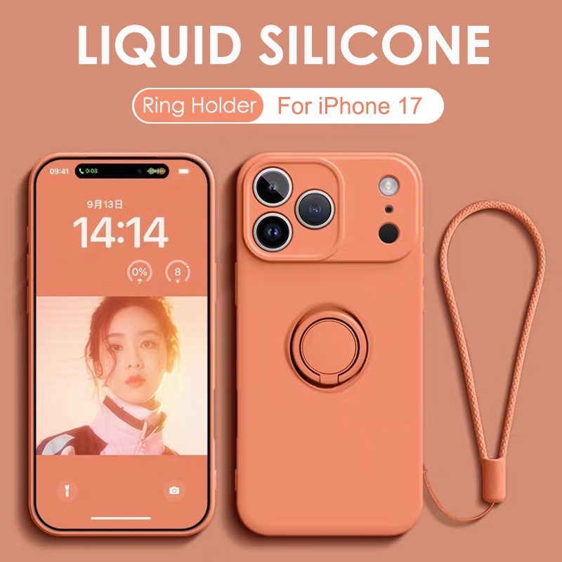 Phone Accessories Ring - Flüssiges Silikon Ringständer Magnetische Handyhülle für