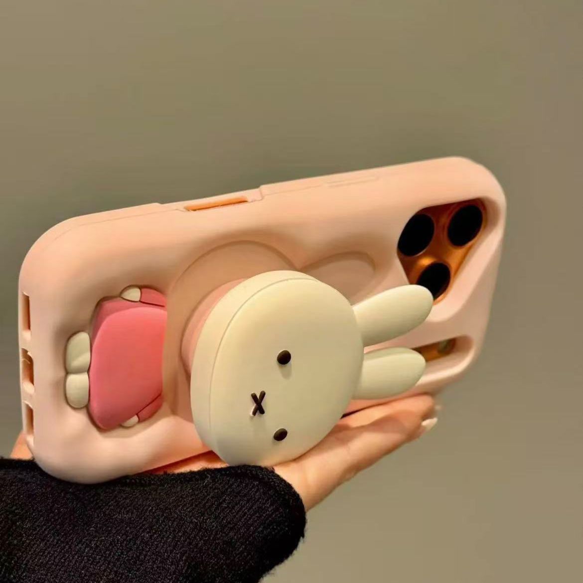Phone Accessories Supplier - Cartoon 3D Miffy Halterung Handyhülle Passend
