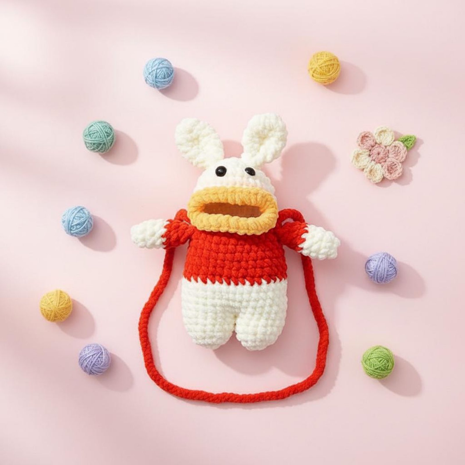 Phone Accessories Crochet - Gehäkelte Frosch-Handytasche, handgefertigte gestrickte Frosch-Tasche, modisches