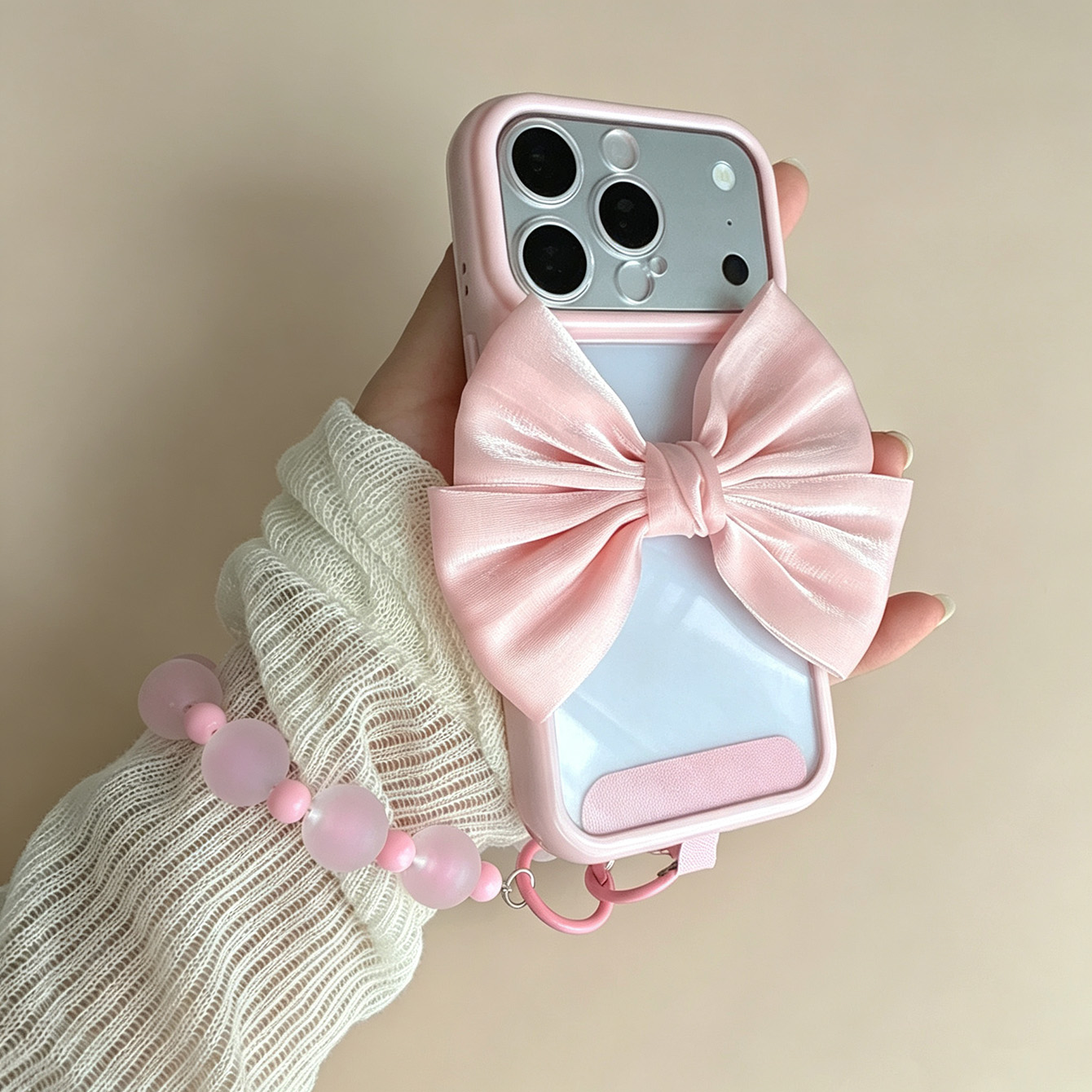 Rosa Schleifenrahmen Transpare – Phone Accessories Crochet Bewertung und Preis