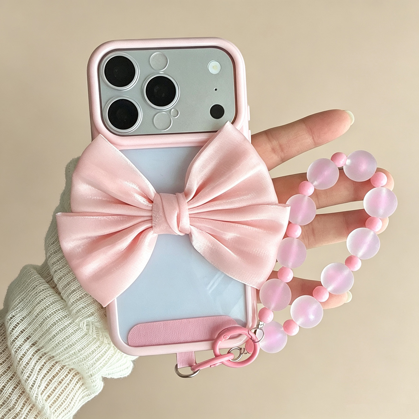 Rosa Schleifenrahmen Transpare – Phone Accessories Crochet Bewertung und Preis