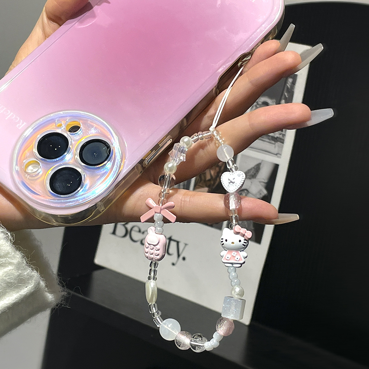 Süßer Kawaii Hello Kitty Anti- – Phone Accessories Crochet Bewertung und Preis