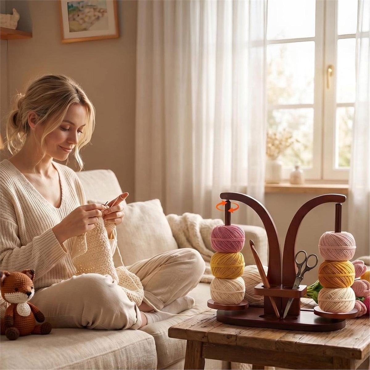 【TODAY-BUY】~@ Holz-Garnhalter  – Phone Accessories To Buy Bewertung und Preis