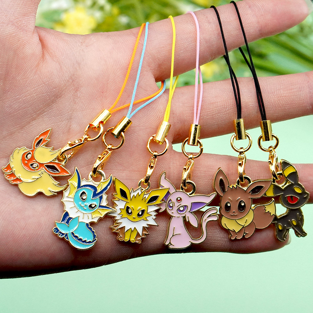 6 Stück Anime Pokemon Eevee Ha – Phone Accessories Supplier Bewertung und Preis
