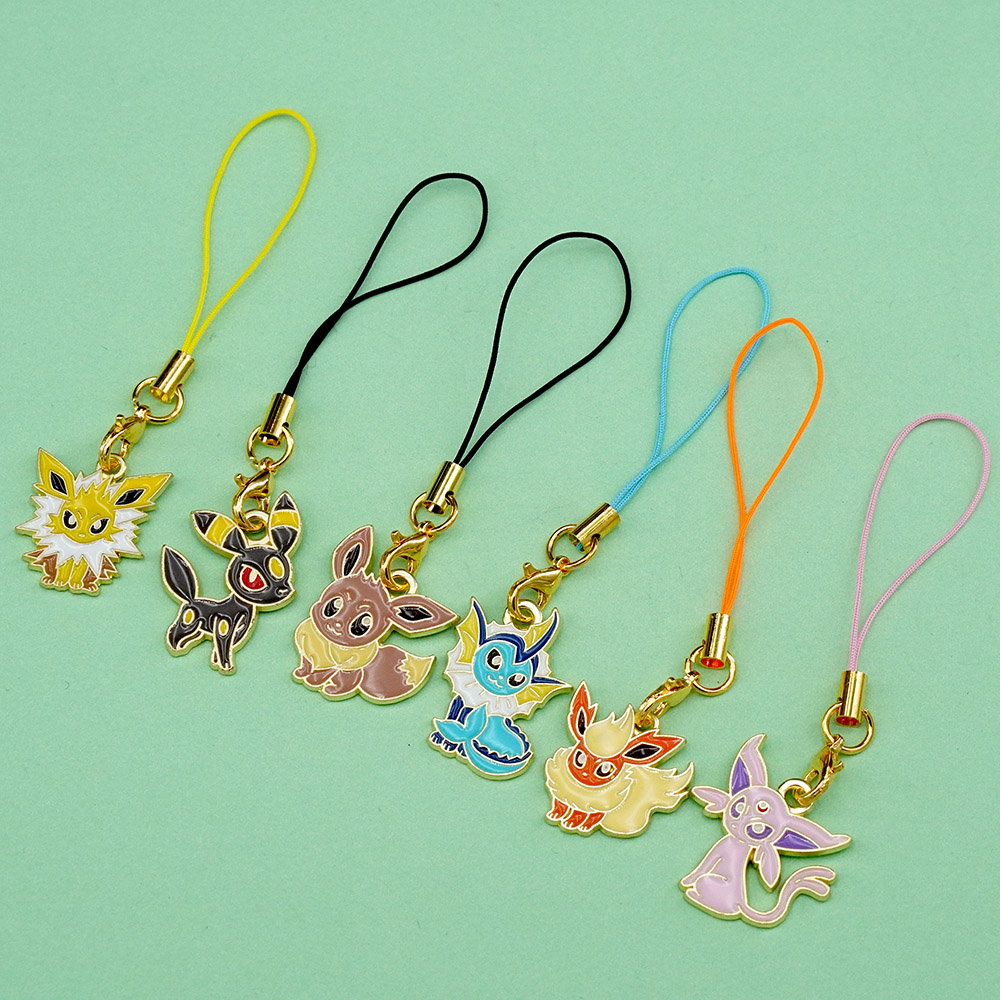 6 Stück Anime Pokemon Eevee Ha – Phone Accessories Supplier Bewertung und Preis