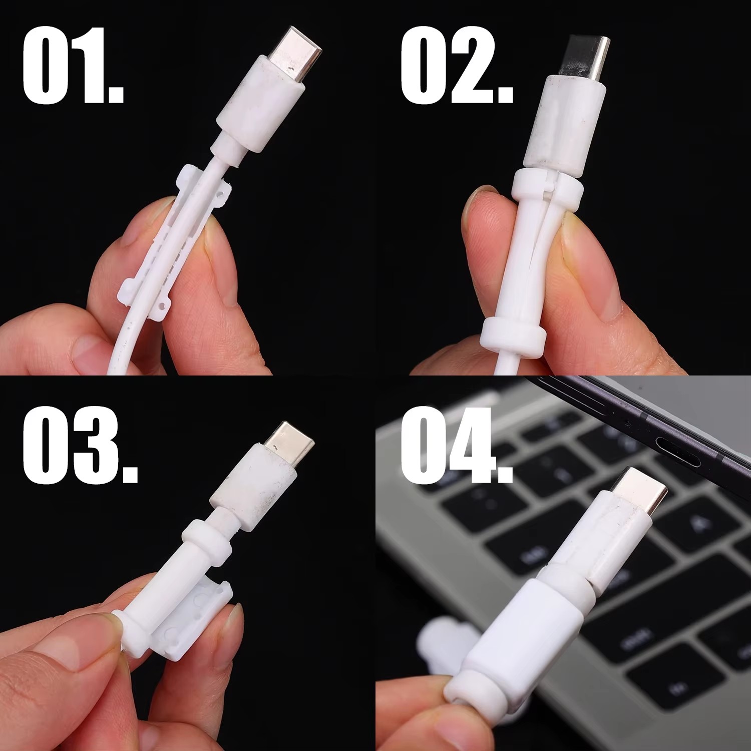 Anti-Break-Kabelschutz aus wei – Usb Data Cable Bewertung und Preis
